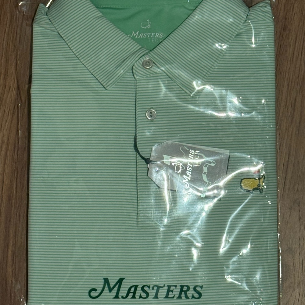 Masters Green Striped Men's Polo Shirt